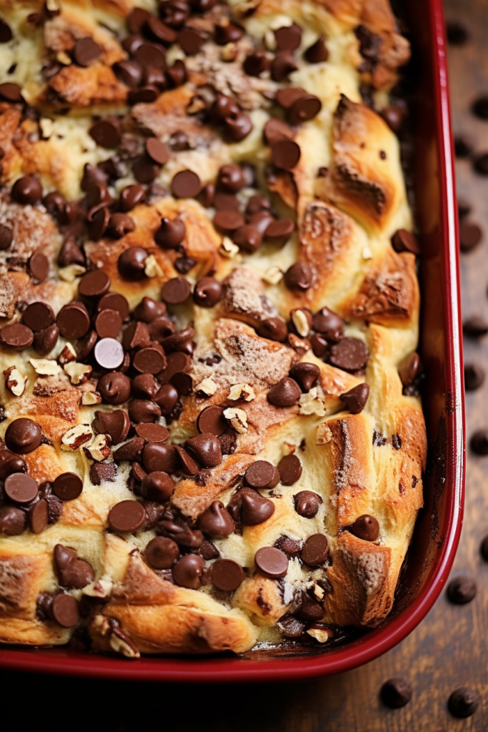 Chocolate Croissant Breakfast Bake