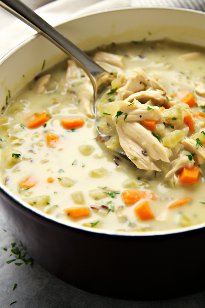 Copycat Panera Chicken and Wild Rice Soup