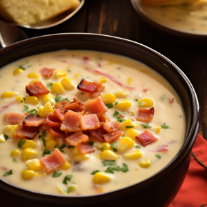 Creamy Ham Potato and Corn Chowder