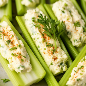 Cream Cheese Stuffed Celery