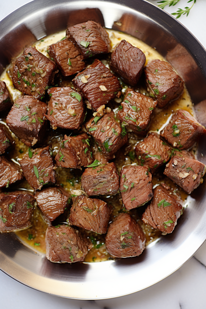 Juicy Garlic Butter Steak Bites