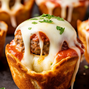 Meatball Sub Cupcakes