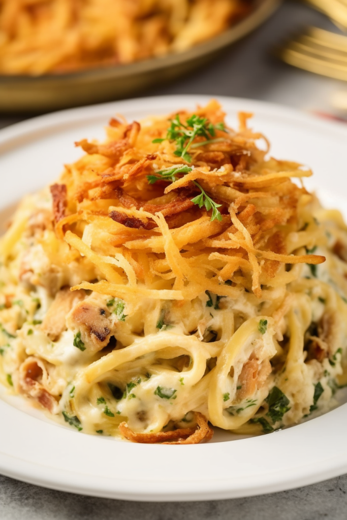 Monterey Chicken Spaghetti Casserole