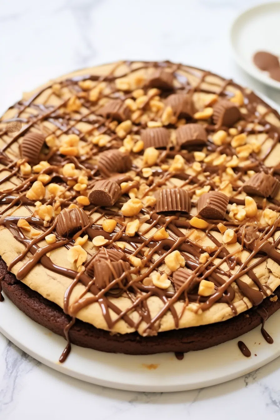 Peanut Butter Brownie Pizza