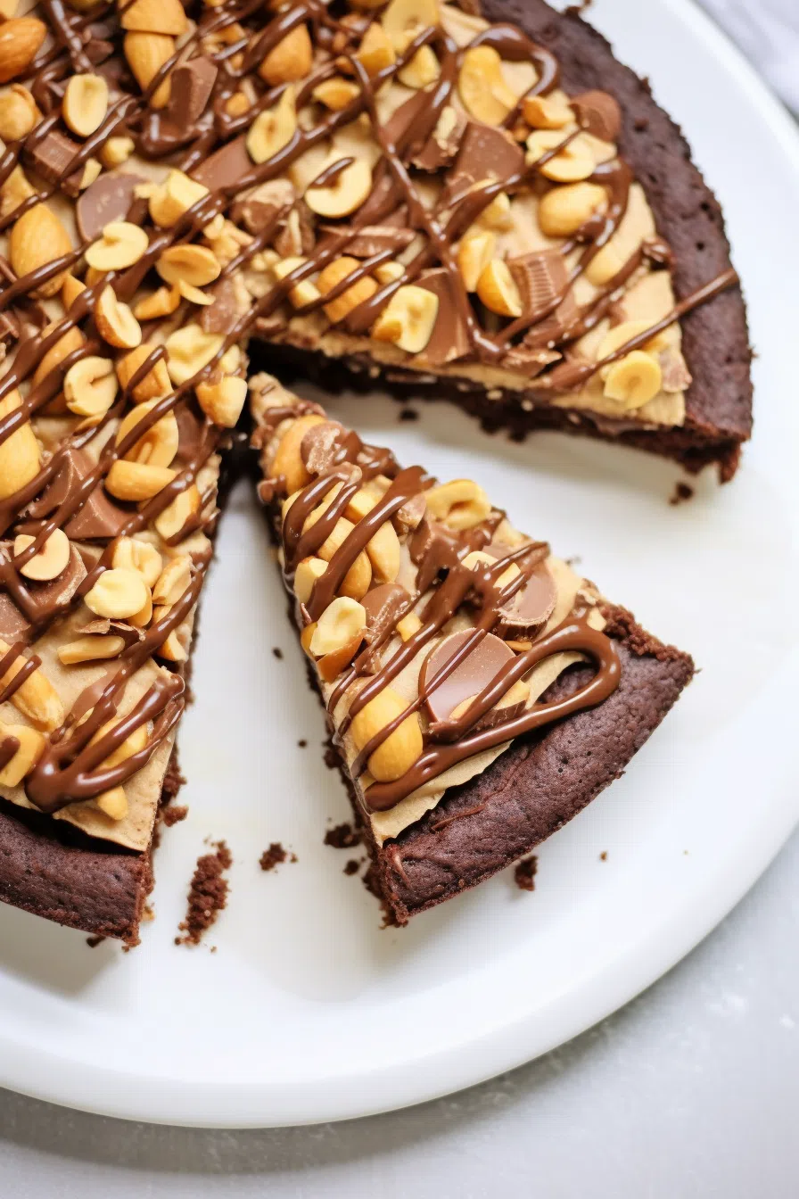 Peanut Butter Brownie Pizza