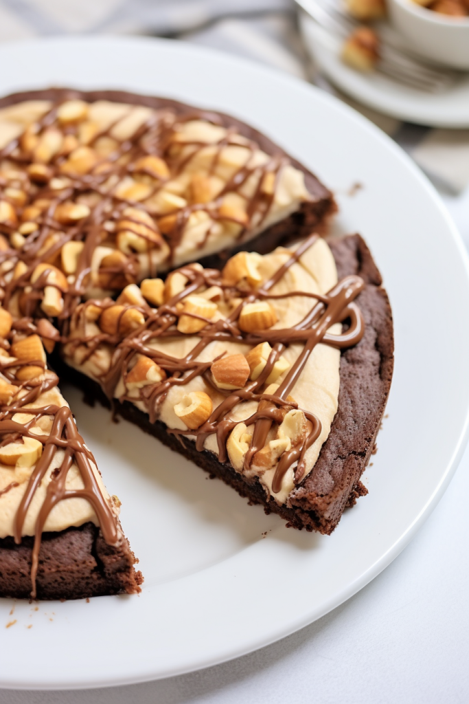 Peanut Butter Brownie Pizza