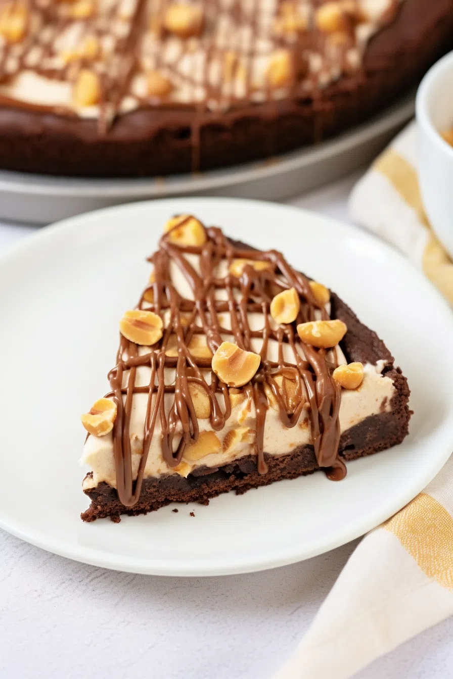 Peanut Butter Brownie Pizza