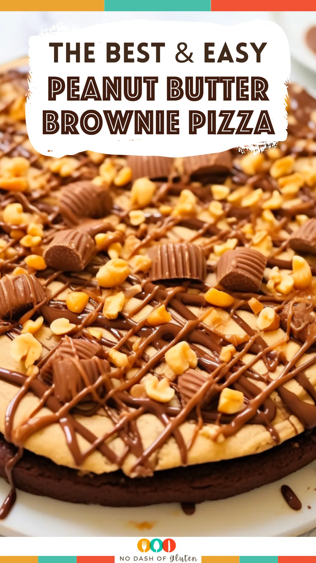 Peanut Butter Brownie Pizza