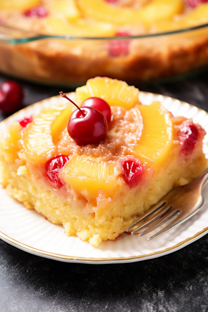 Pineapple Upside-Down Dump Cake