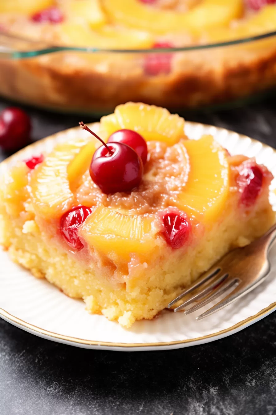 Pineapple Upside-Down Dump Cake