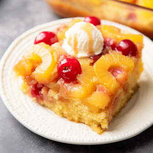 Pineapple Upside-Down Dump Cake