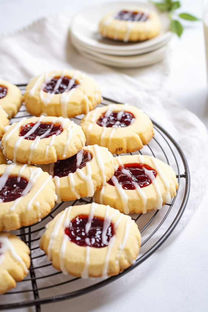 Raspberry Shortbread Cookies