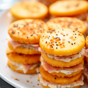 Ritz Cracker Party Sandwiches