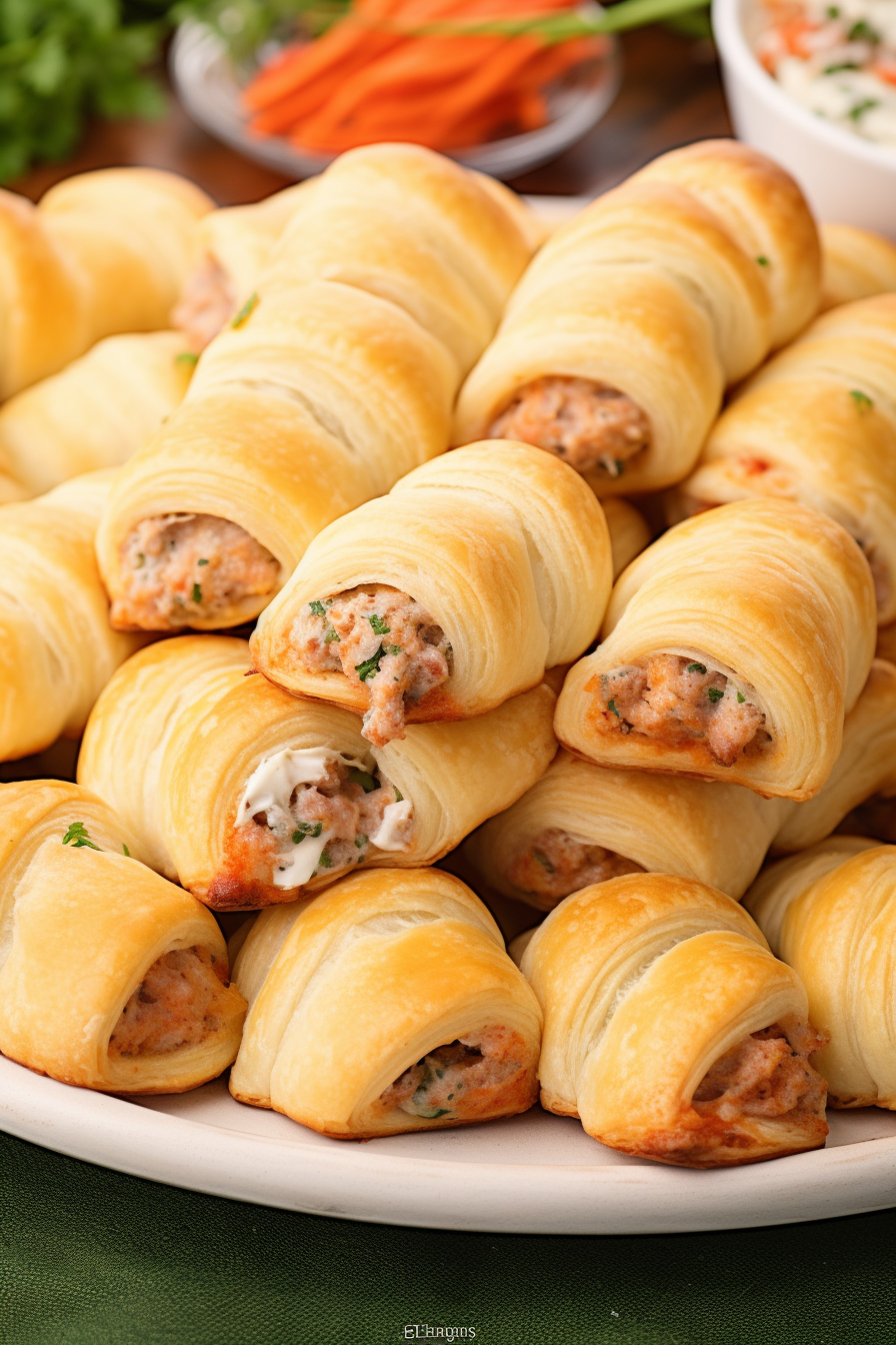 Rotel Sausage and Cream Cheese Crescents