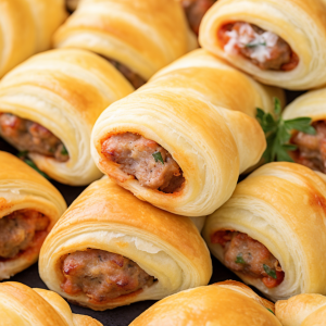 Rotel Sausage and Cream Cheese Crescents