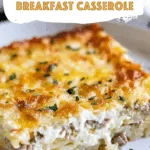 Sausage and Cream Cheese Hash Brown Breakfast Casserole