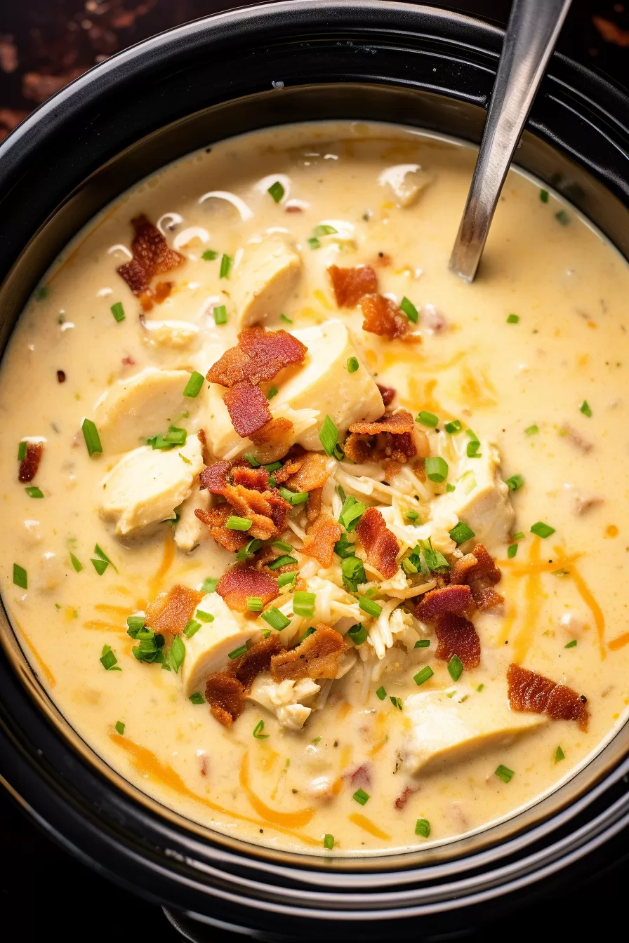 Slow Cooker Crack Chicken Potato Soup