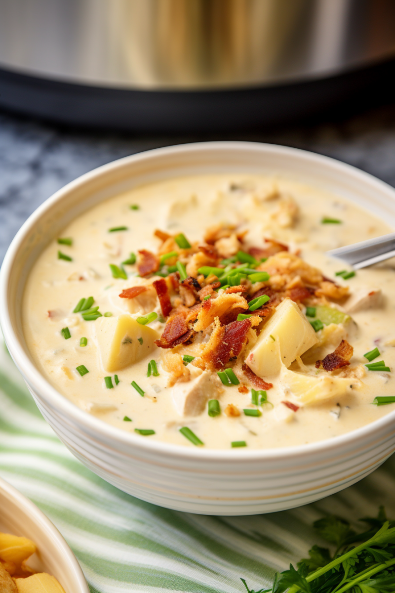 Slow Cooker Crack Chicken Potato Soup