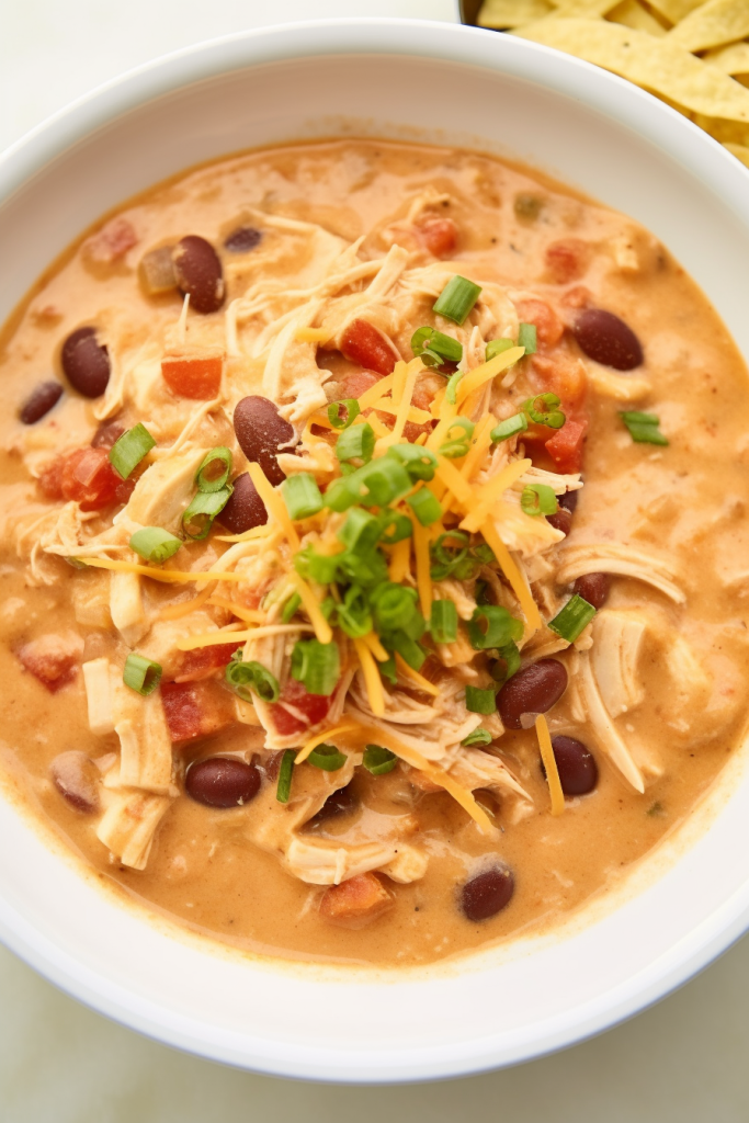 Slow Cooker Cream Cheese Crack Chicken Chili