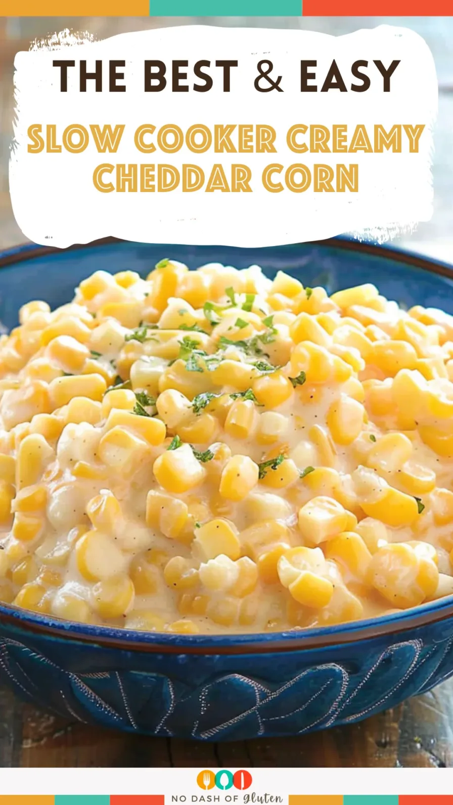 Slow Cooker Creamy Cheddar Corn