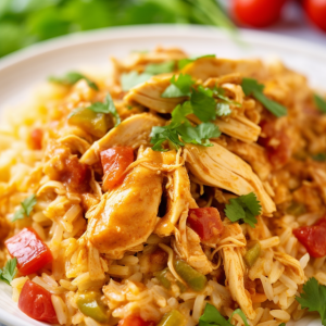 Slow Cooker Taco Chicken and Rice