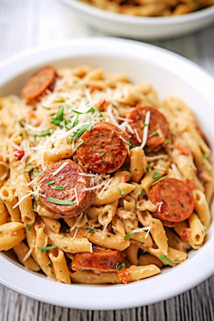 Smoked Sausage Cajun Alfredo