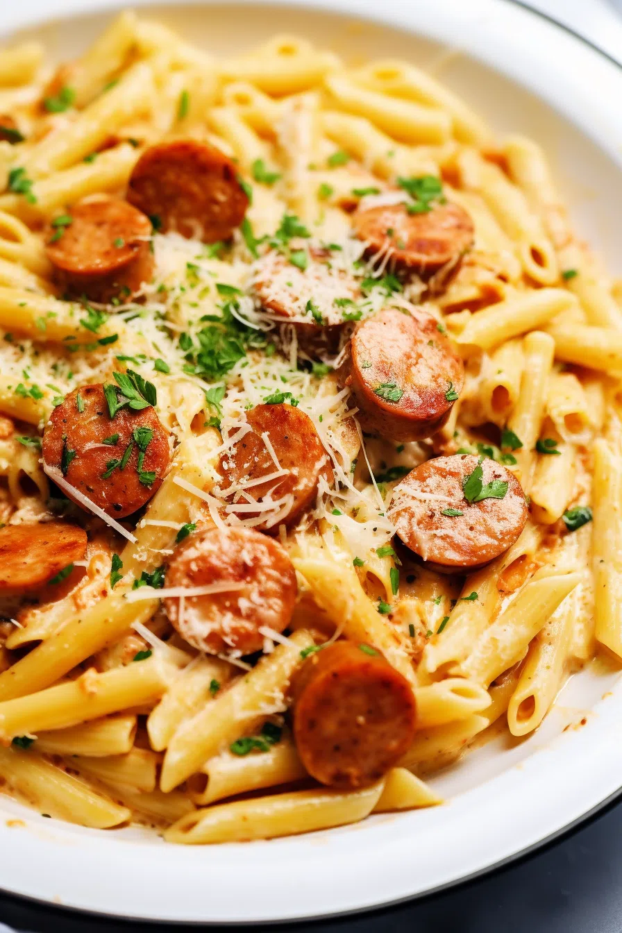 Smoked Sausage Cajun Alfredo