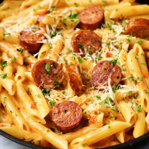 Smoked Sausage Cajun Alfredo