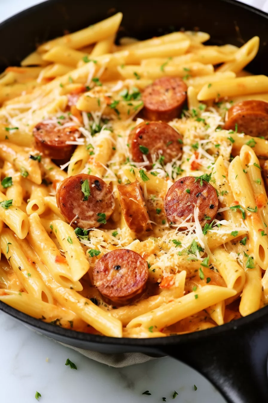 Smoked Sausage Cajun Alfredo