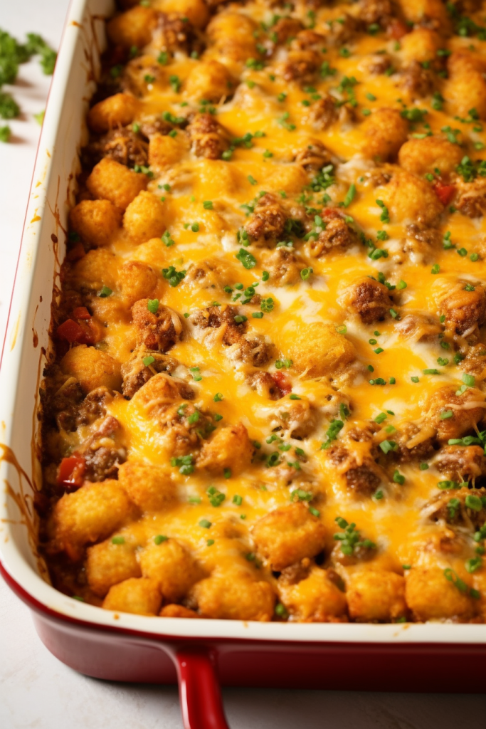 Taco Tater Tot Casserole