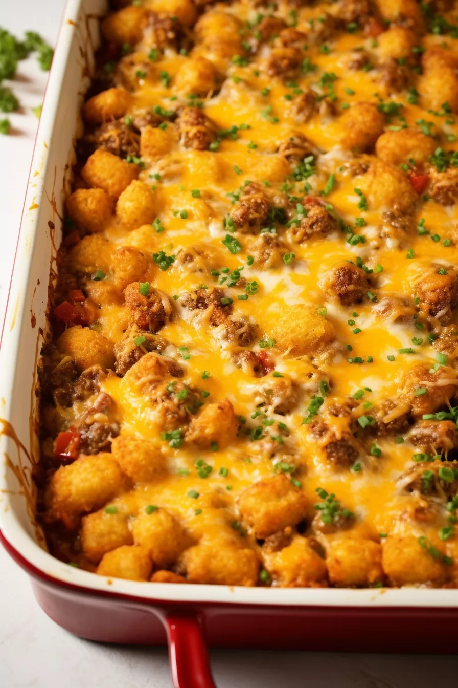 Taco Tater Tot Casserole