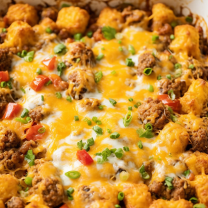 Taco Tater Tot Casserole