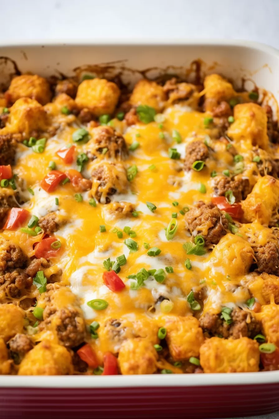Taco Tater Tot Casserole