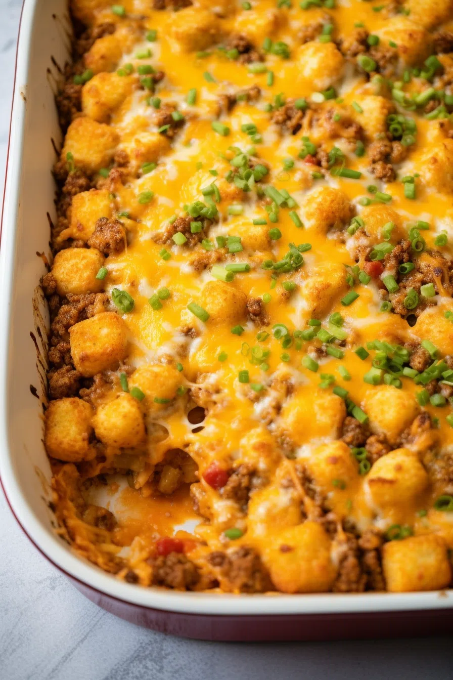 Taco Tater Tot Casserole