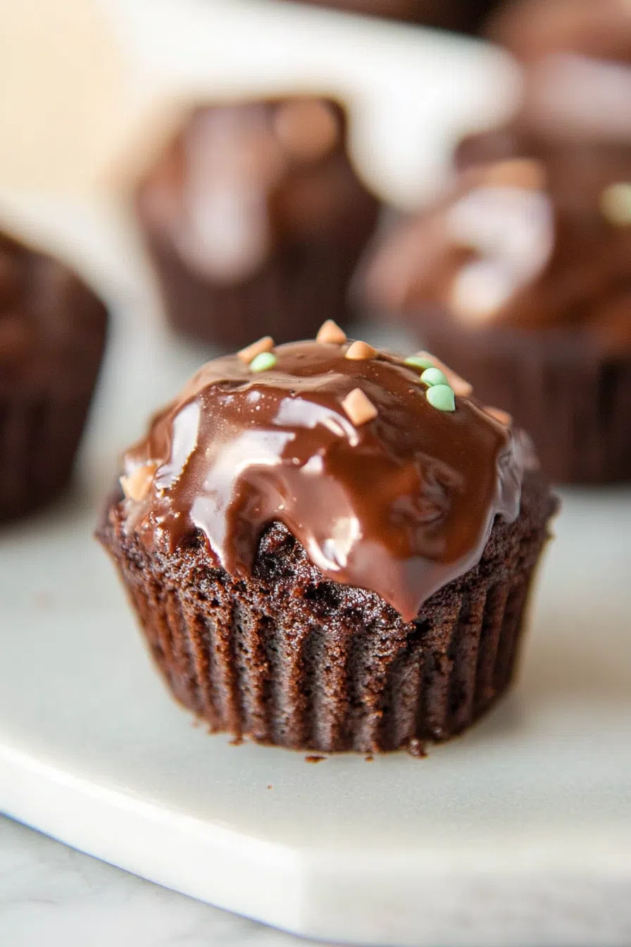 A beautifully presented dessert plate with several Texas sheet cake bites, perfect for sharing.
