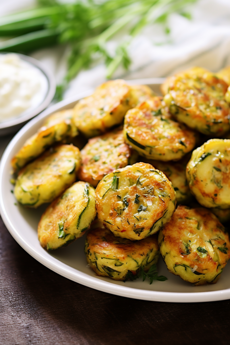 Zucchini Garlic Bites