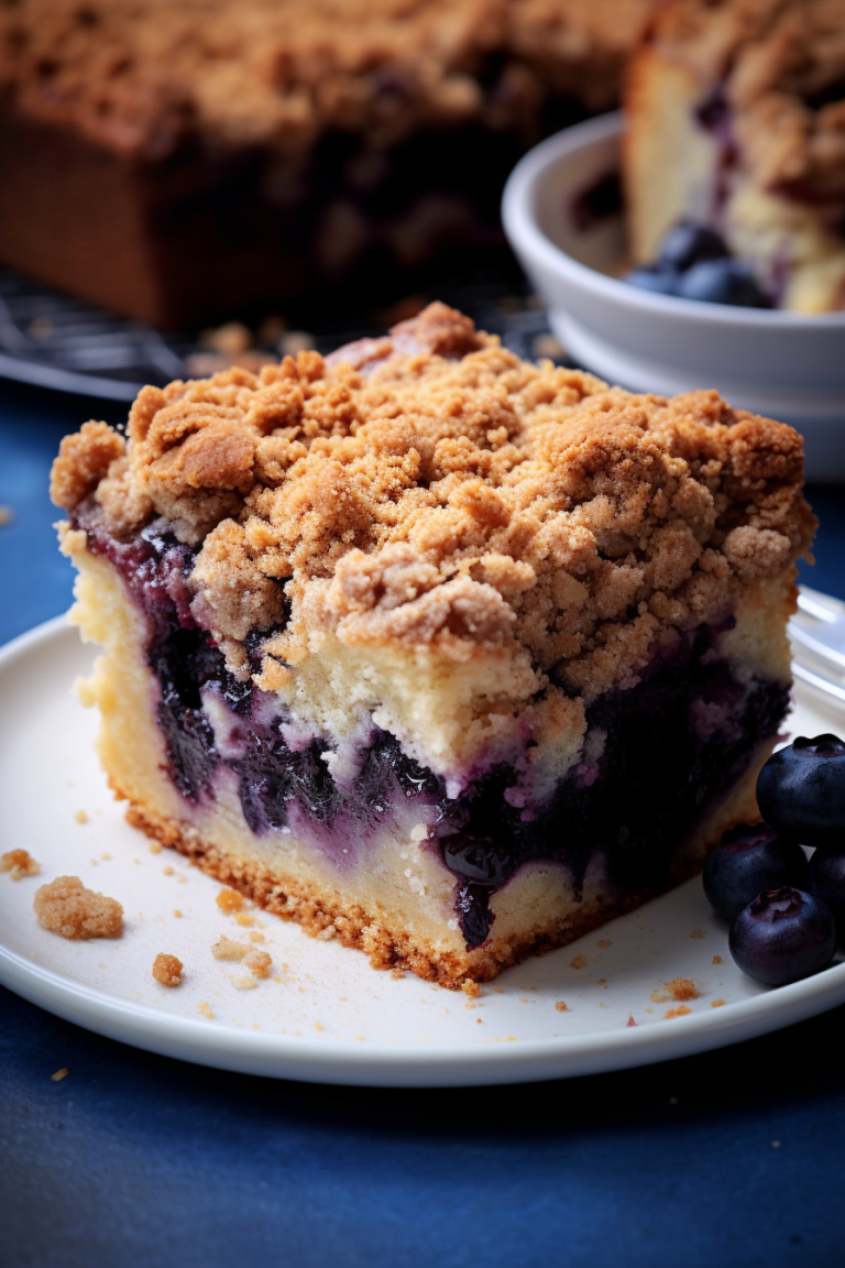 Blueberry Buckle coffee cake