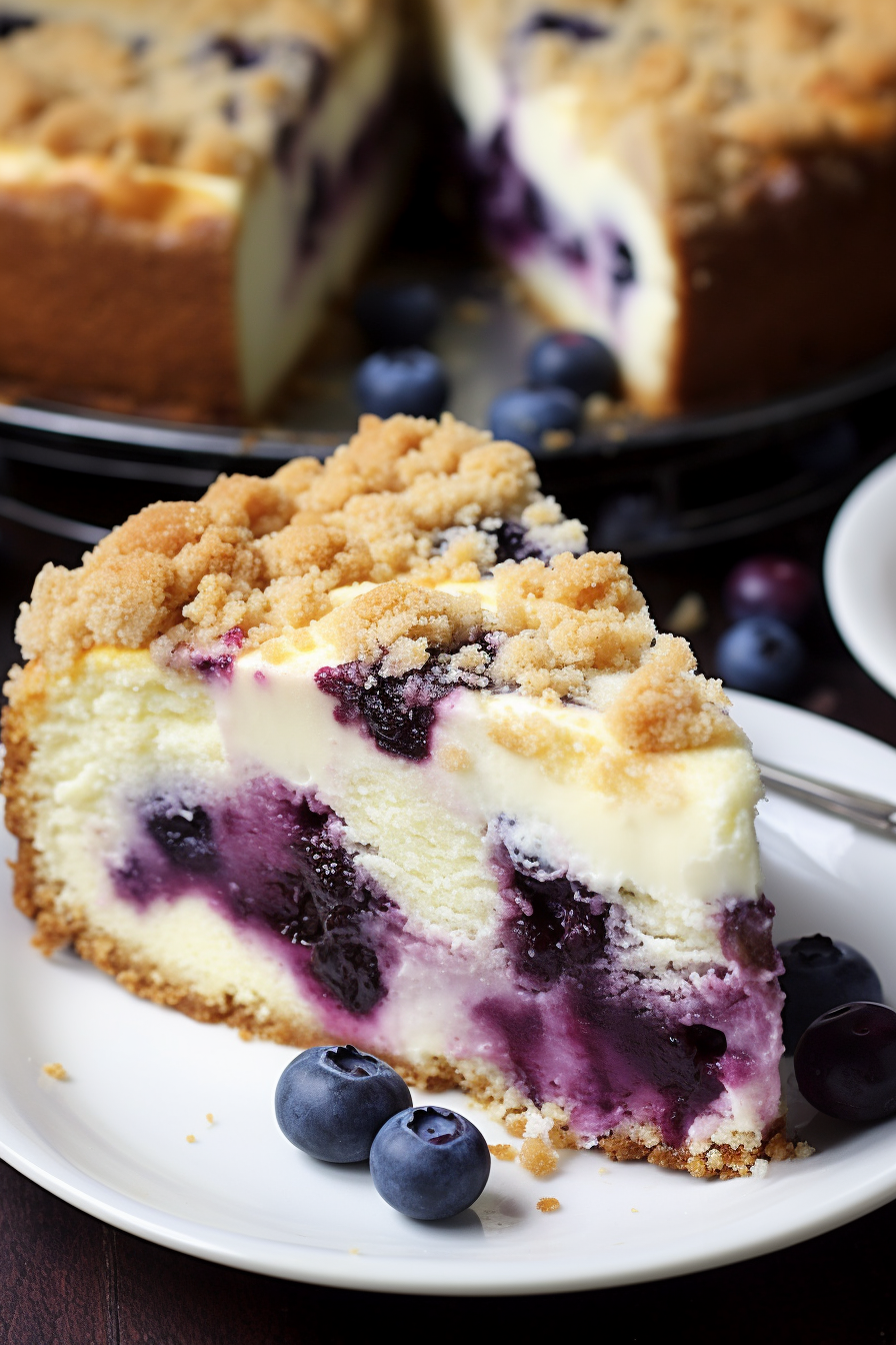Easy Lemon Blueberry Cheesecake Recipe | Joyful Healthy Eats