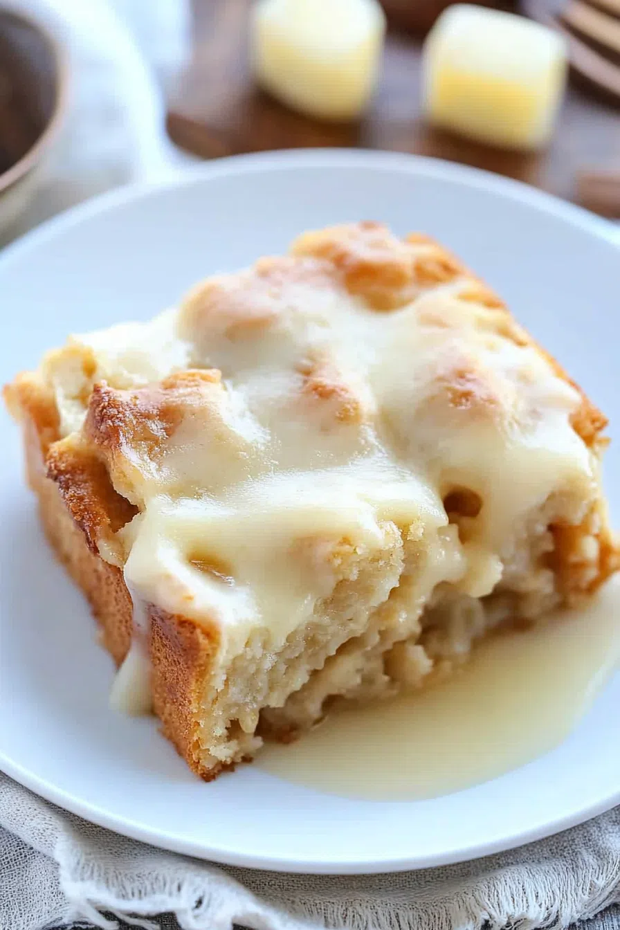 A slice of dessert topped with whipped cream and a sprinkle of cinnamon.