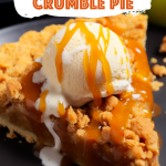 Caramel Apple Crumble Pie