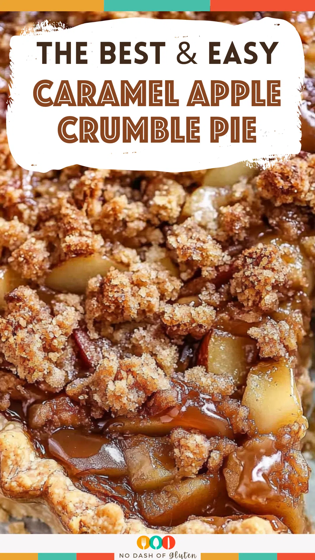 Caramel Apple Crumble Pie