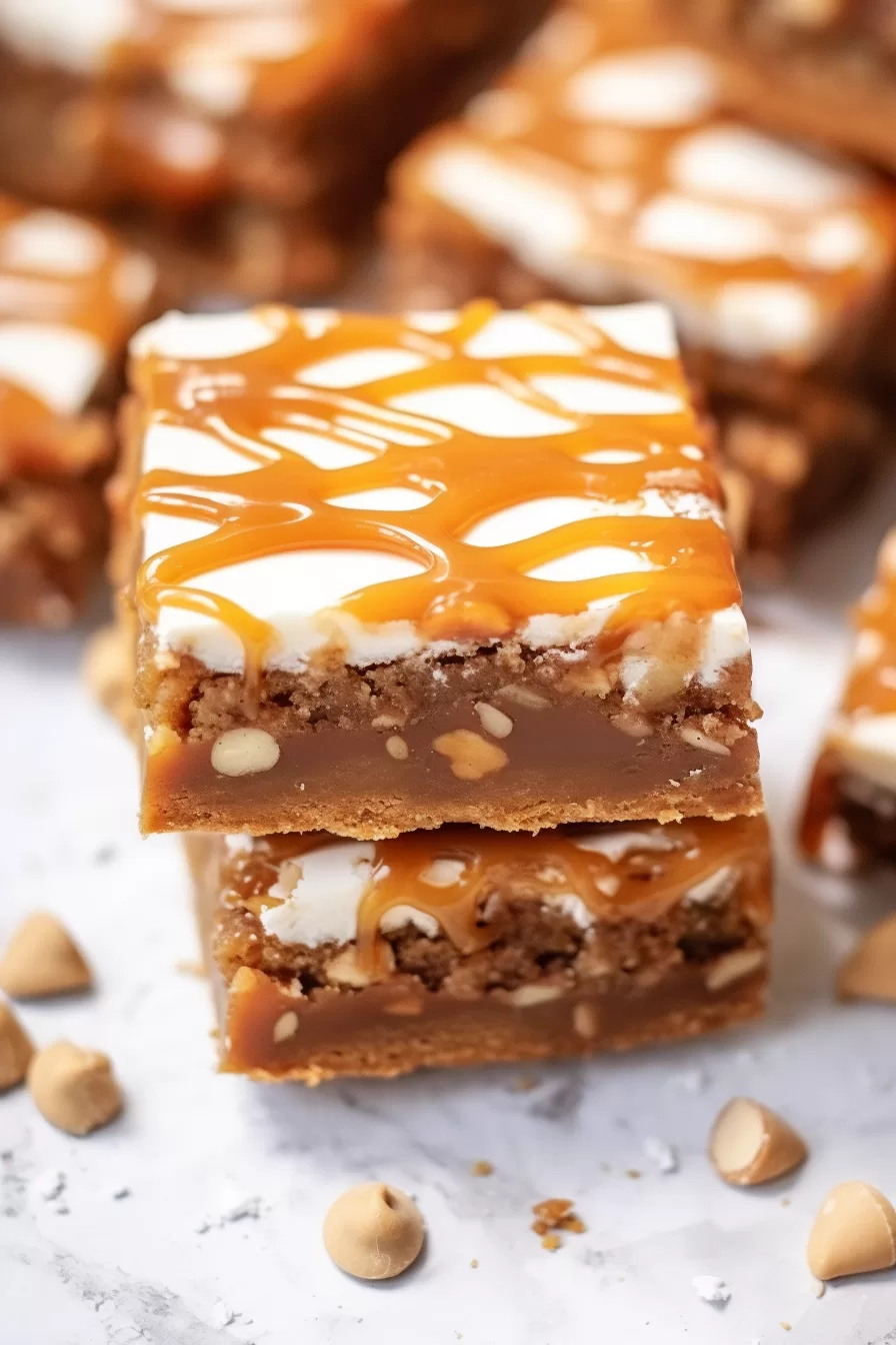 Caramel Gingerbread Cookie Bars