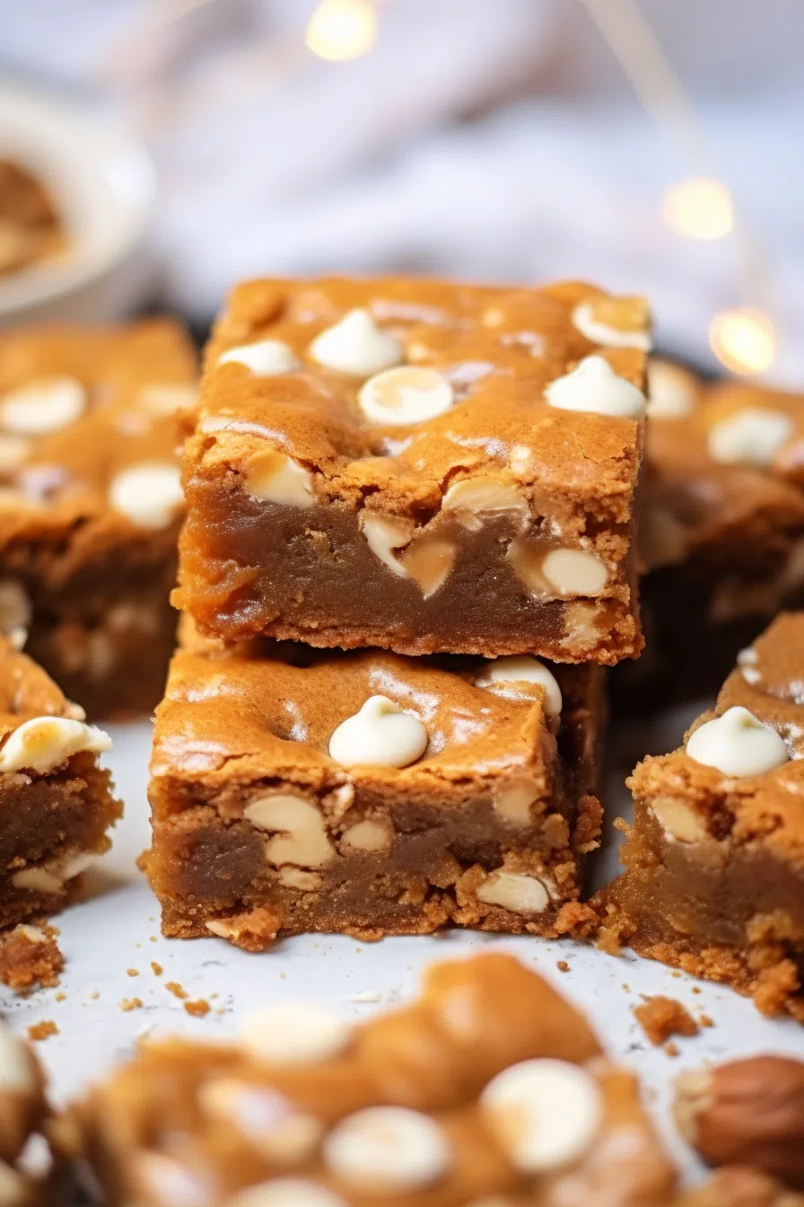 Caramel Gingerbread Cookie Bars