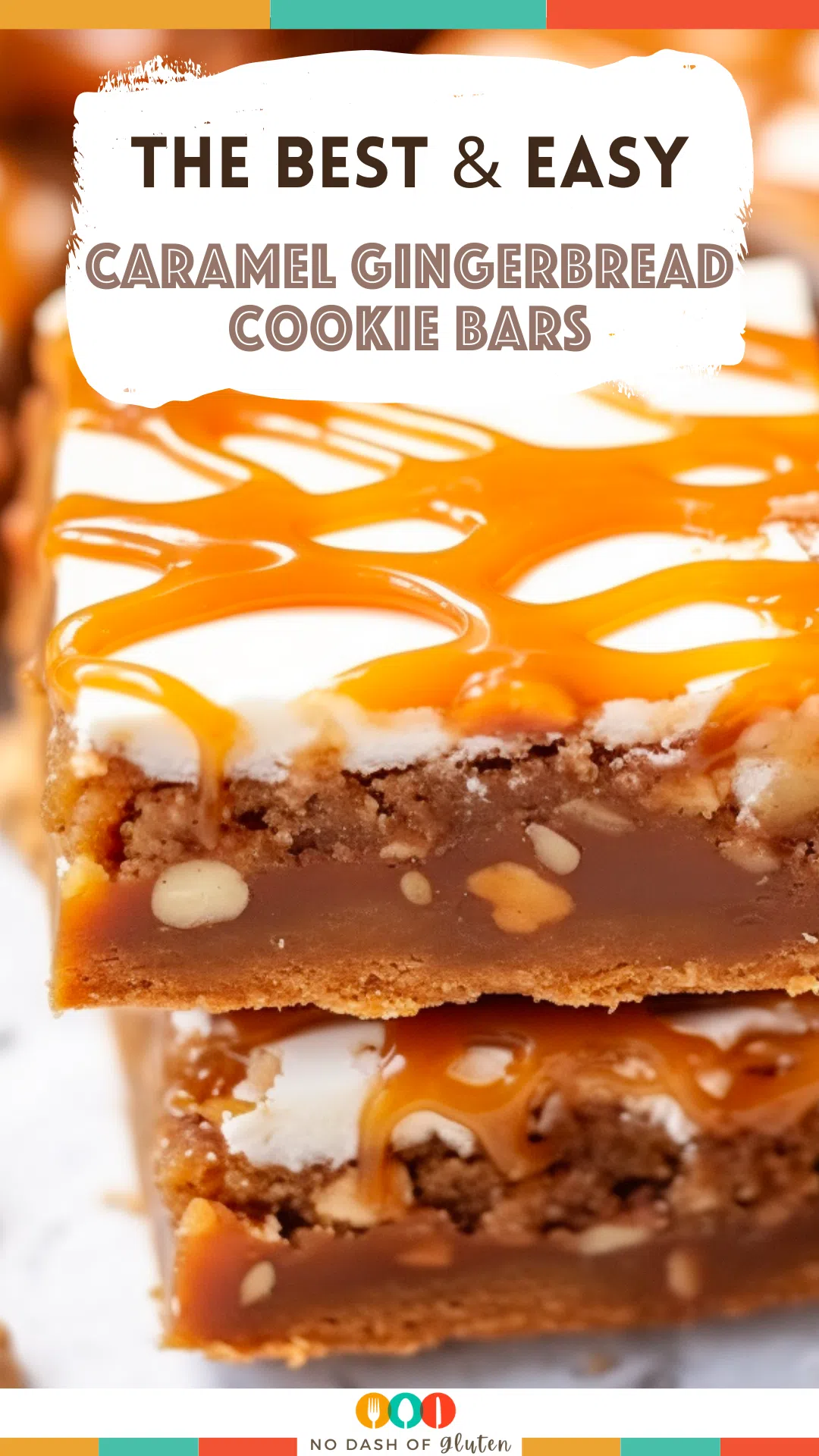 Caramel Gingerbread Cookie Bars