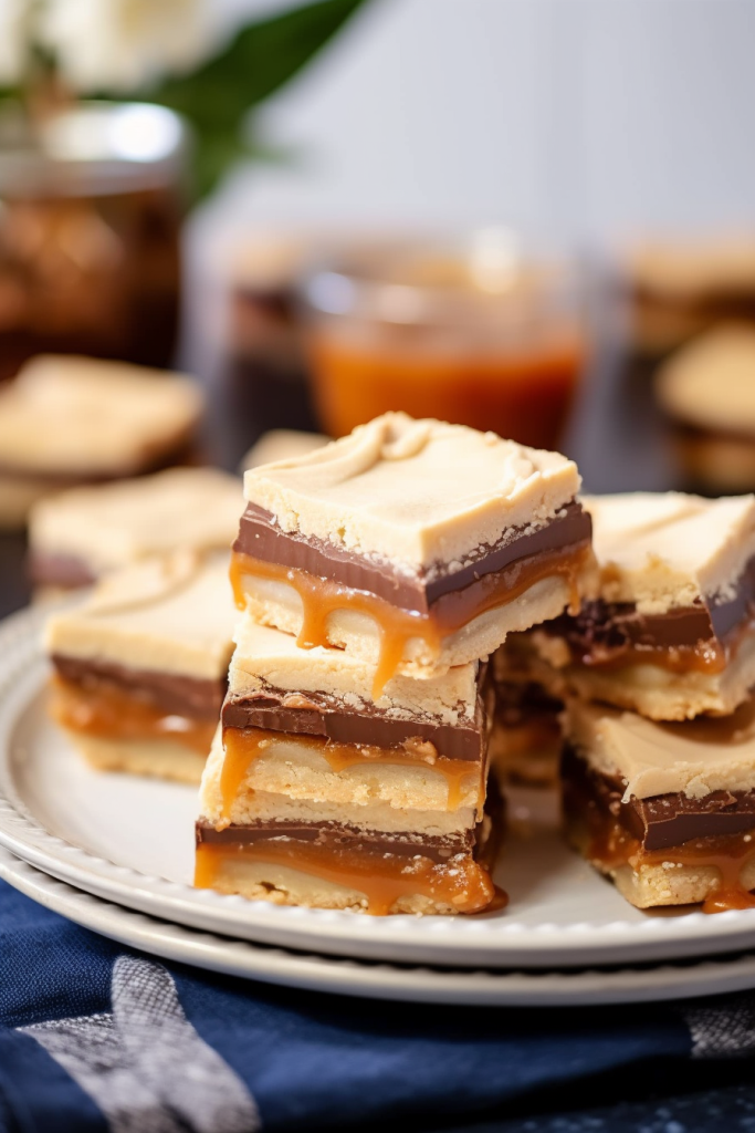 Chocolate Caramel Shortbread Bars