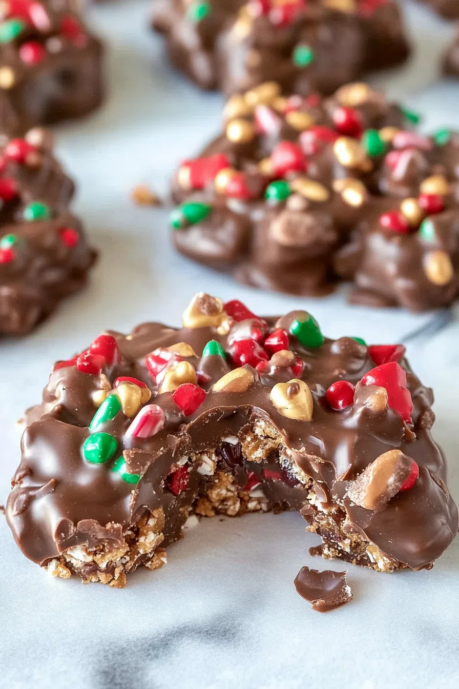 Homemade holiday treats stacked on parchment paper, ready to enjoy.