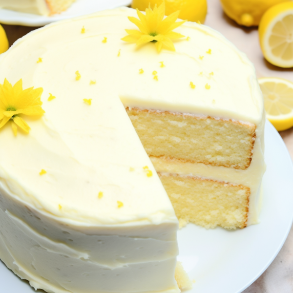 Lemon Velvet Cake with Lemon Cream Cheese Frosting