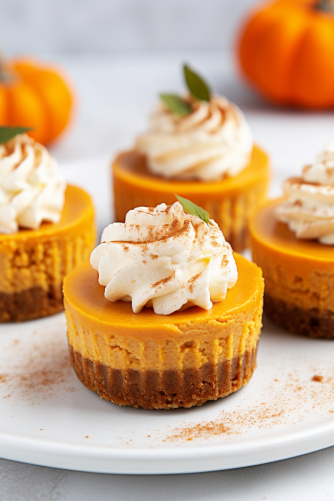 Mini Pumpkin Cheesecakes