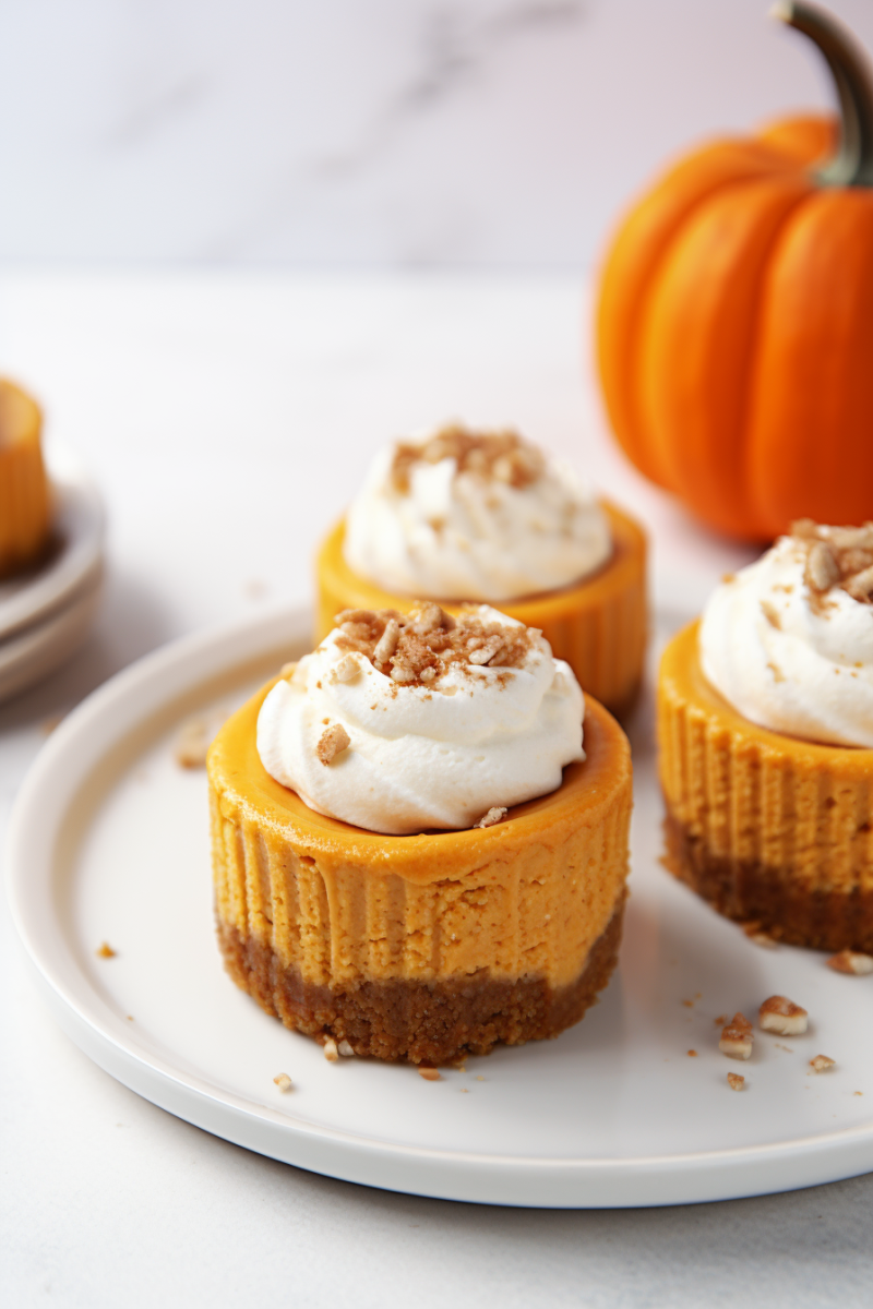 Mini Pumpkin Cheesecakes