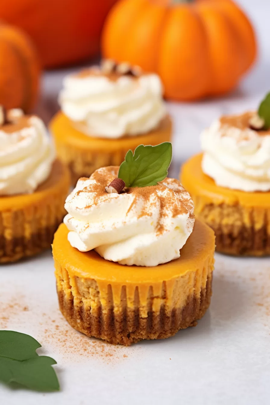 Mini Pumpkin Cheesecakes